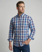 Herren Flanell Langarmhemd Kariert