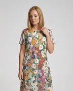 Damen Maxikleid floral asymmetrisch