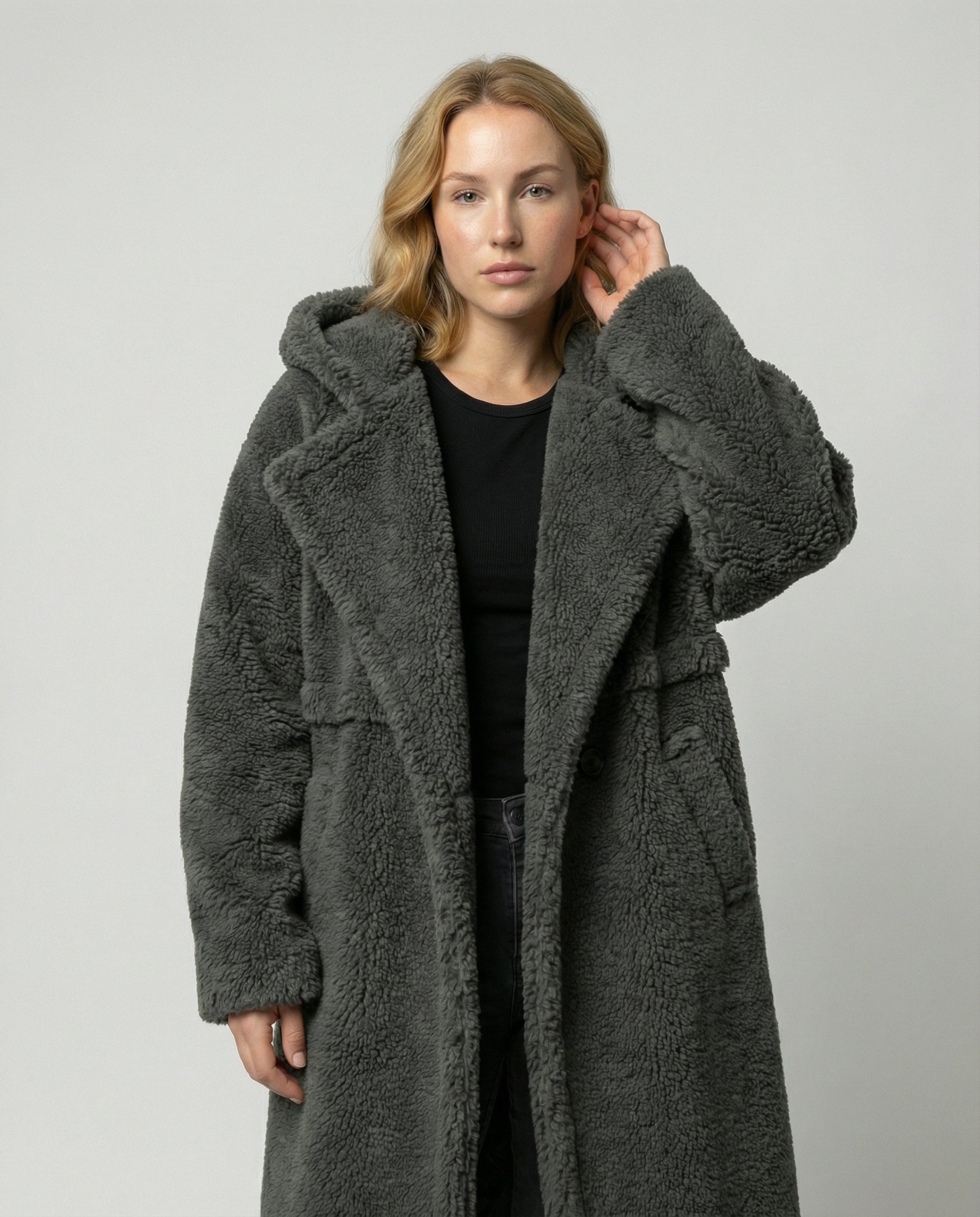 Damen Steppmantel mit Knöpfen & Winterdesign | R&B