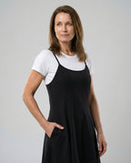 Damen Skater Sommerkleid mit Trägern