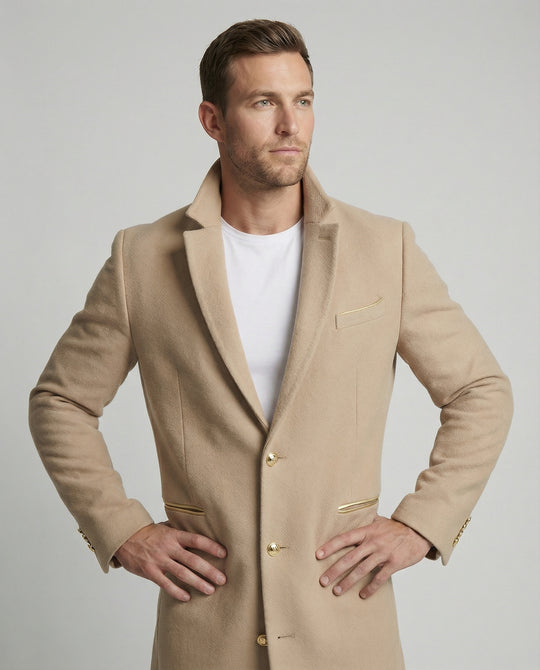 R&B | Eleganter Wolltrenchcoat für Männer