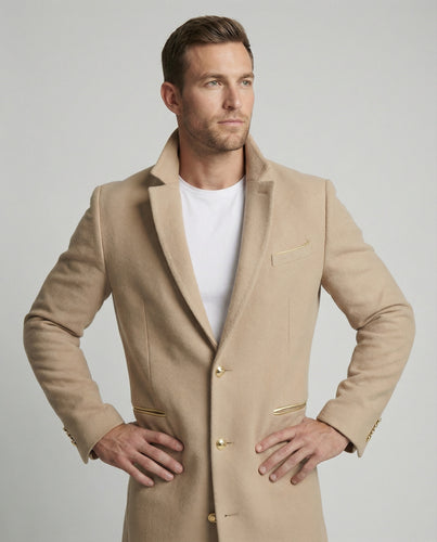 R&B | Eleganter Wolltrenchcoat für Männer