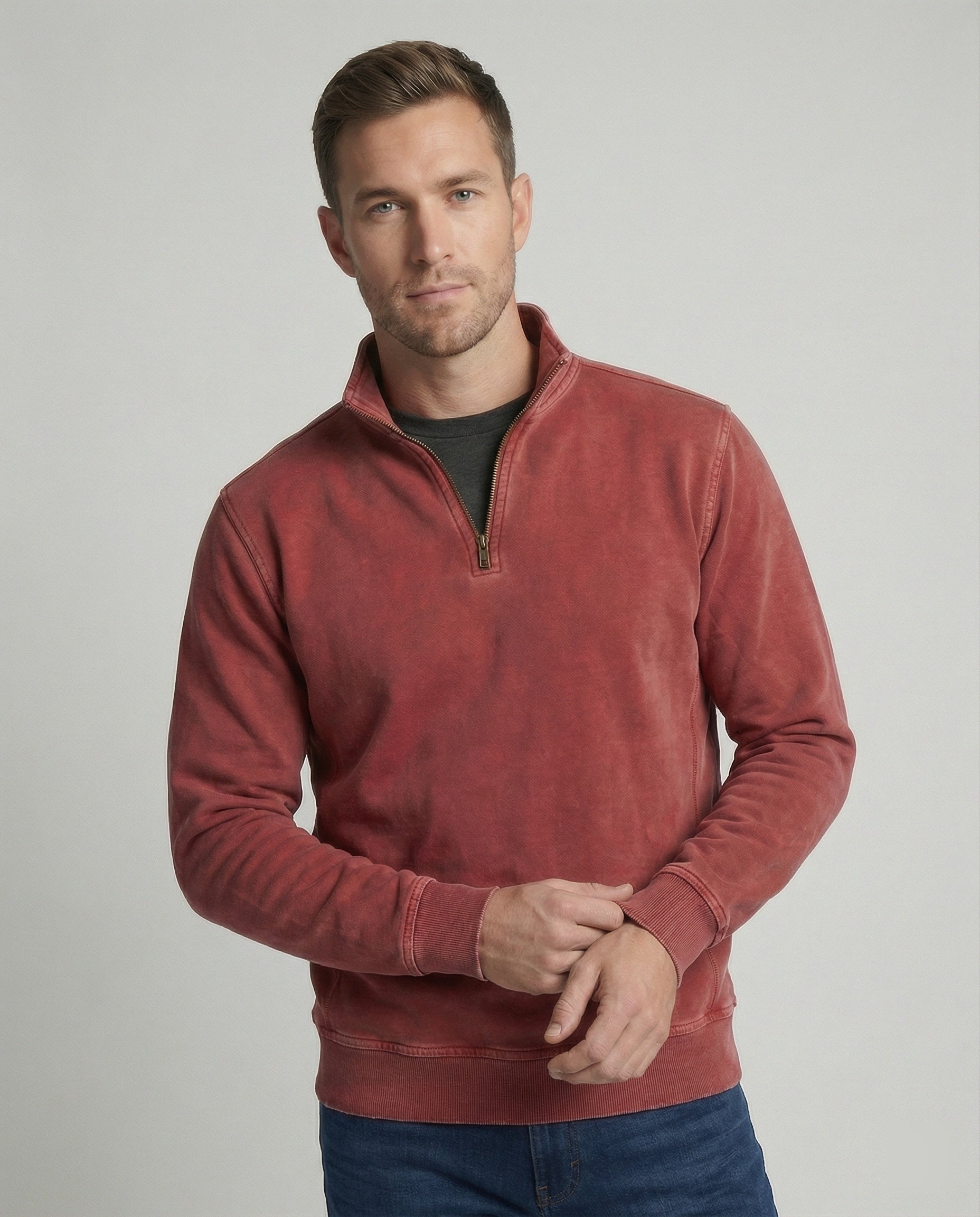 Gemütlicher Warmer Fleecepullover Herren