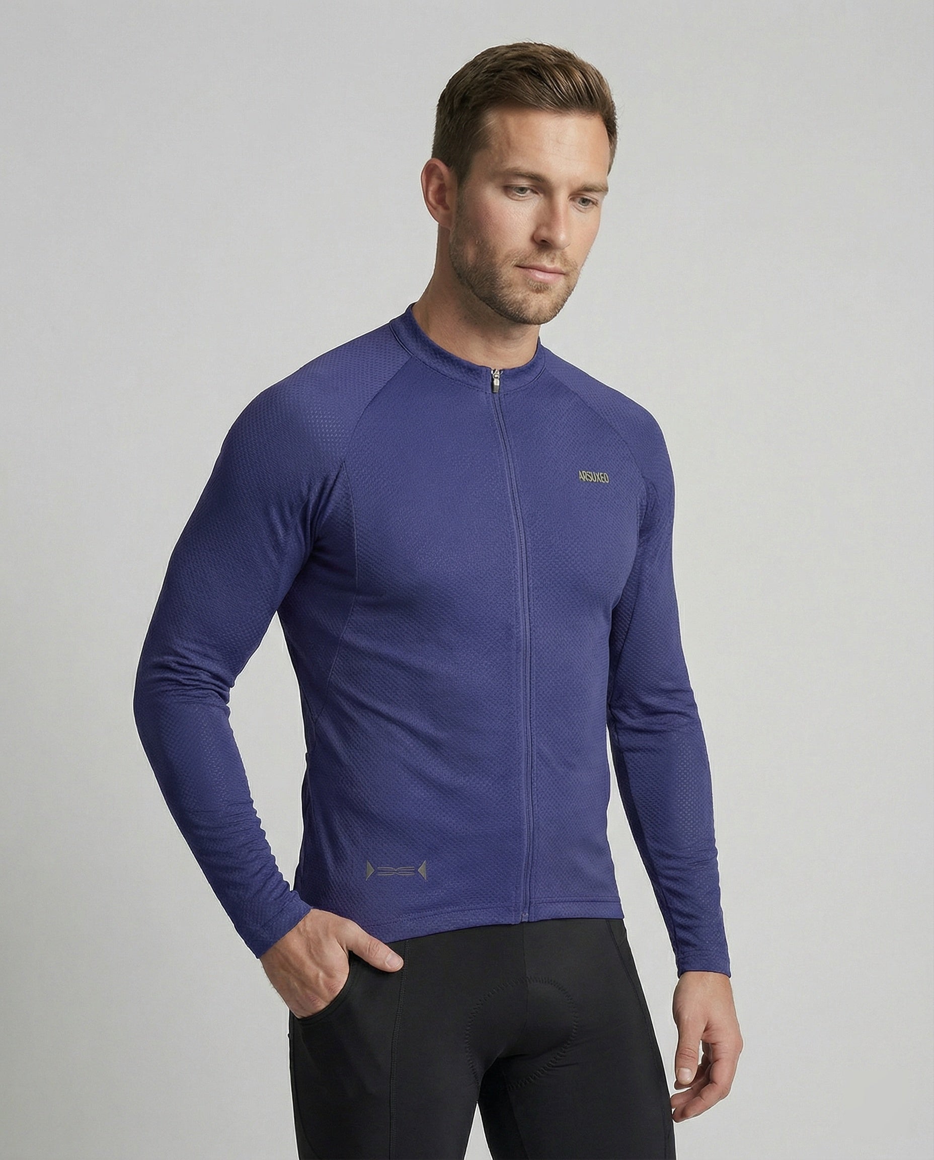 Fahrradtrikot Langarm Mit Rückentaschen Herren