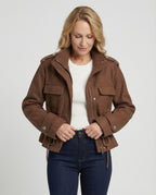 Damen Freizeitjacke mit Taillierung und Taschen