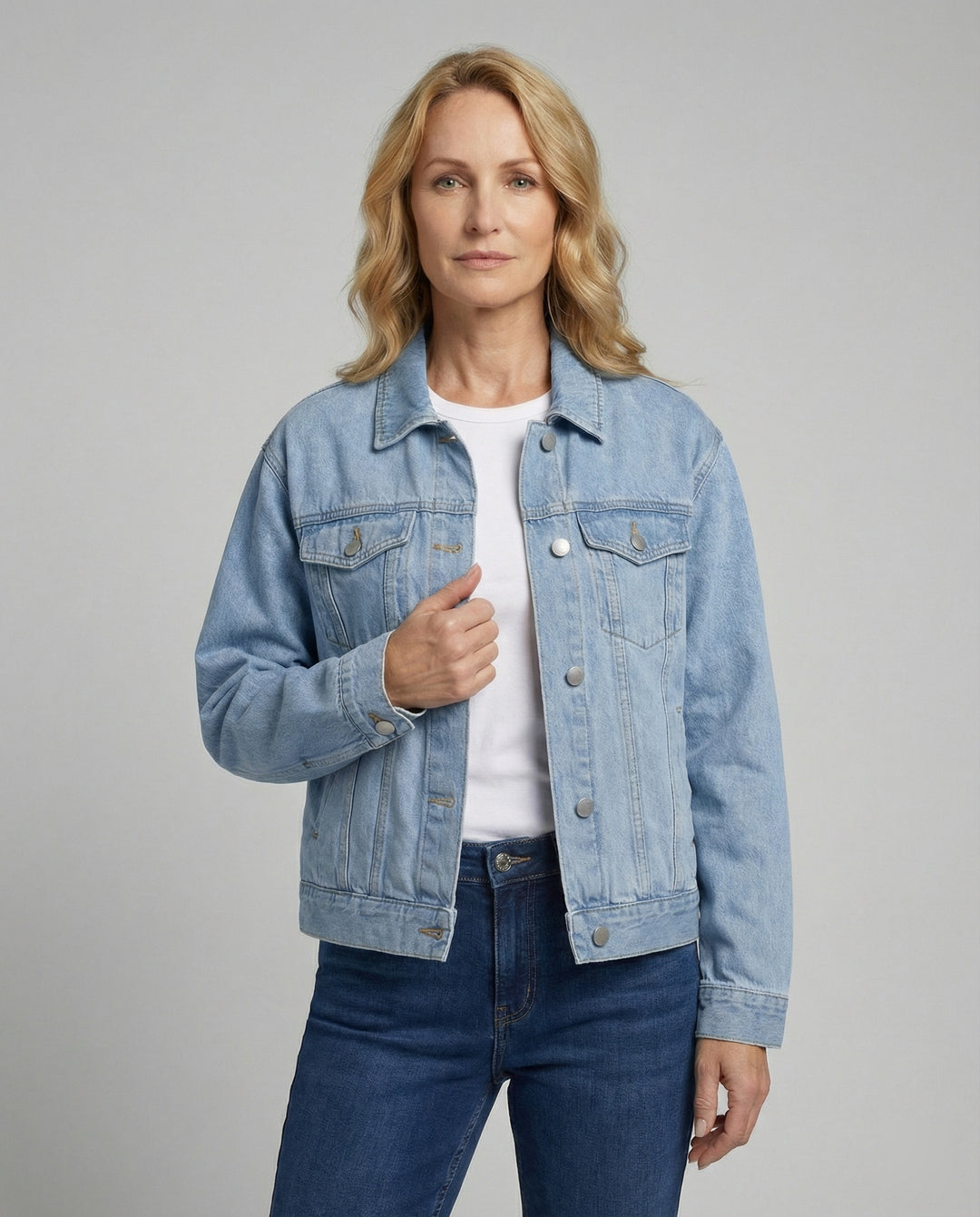 Damen Jeansjacke Damen Oversize
