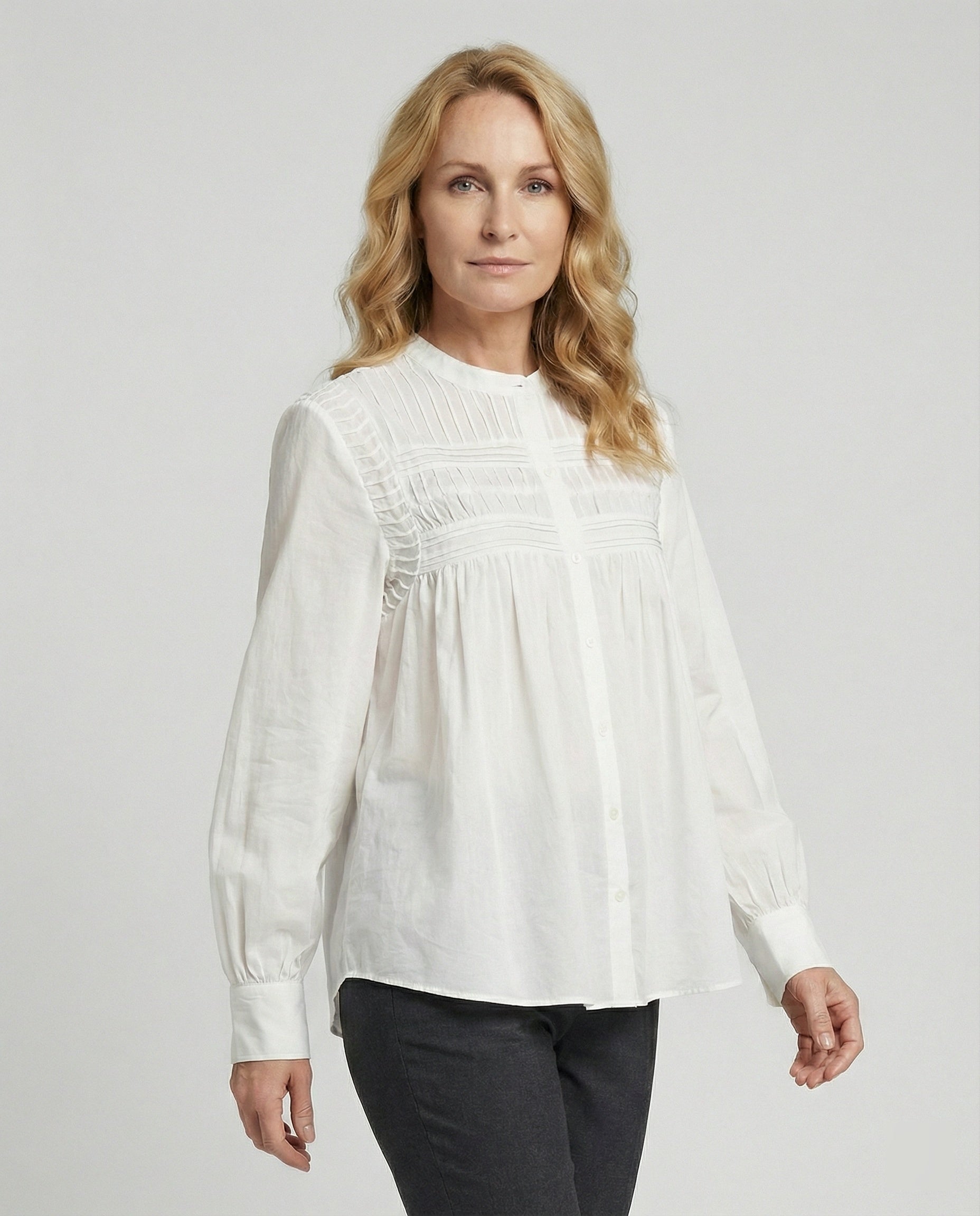 Romantische Baumwollbluse Damen