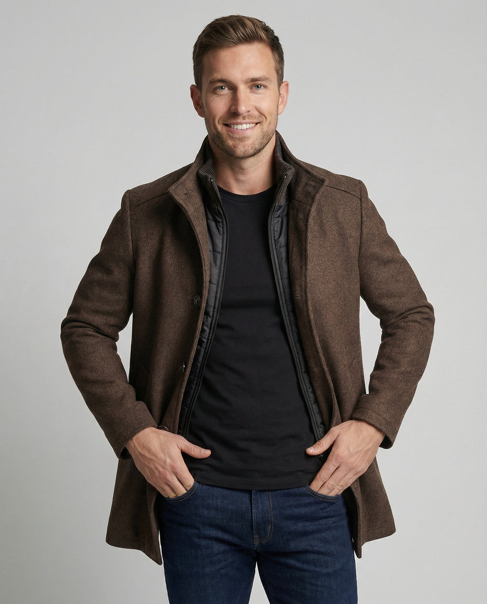 Die verfeinerte und luxuriöse Jacke mit Weste