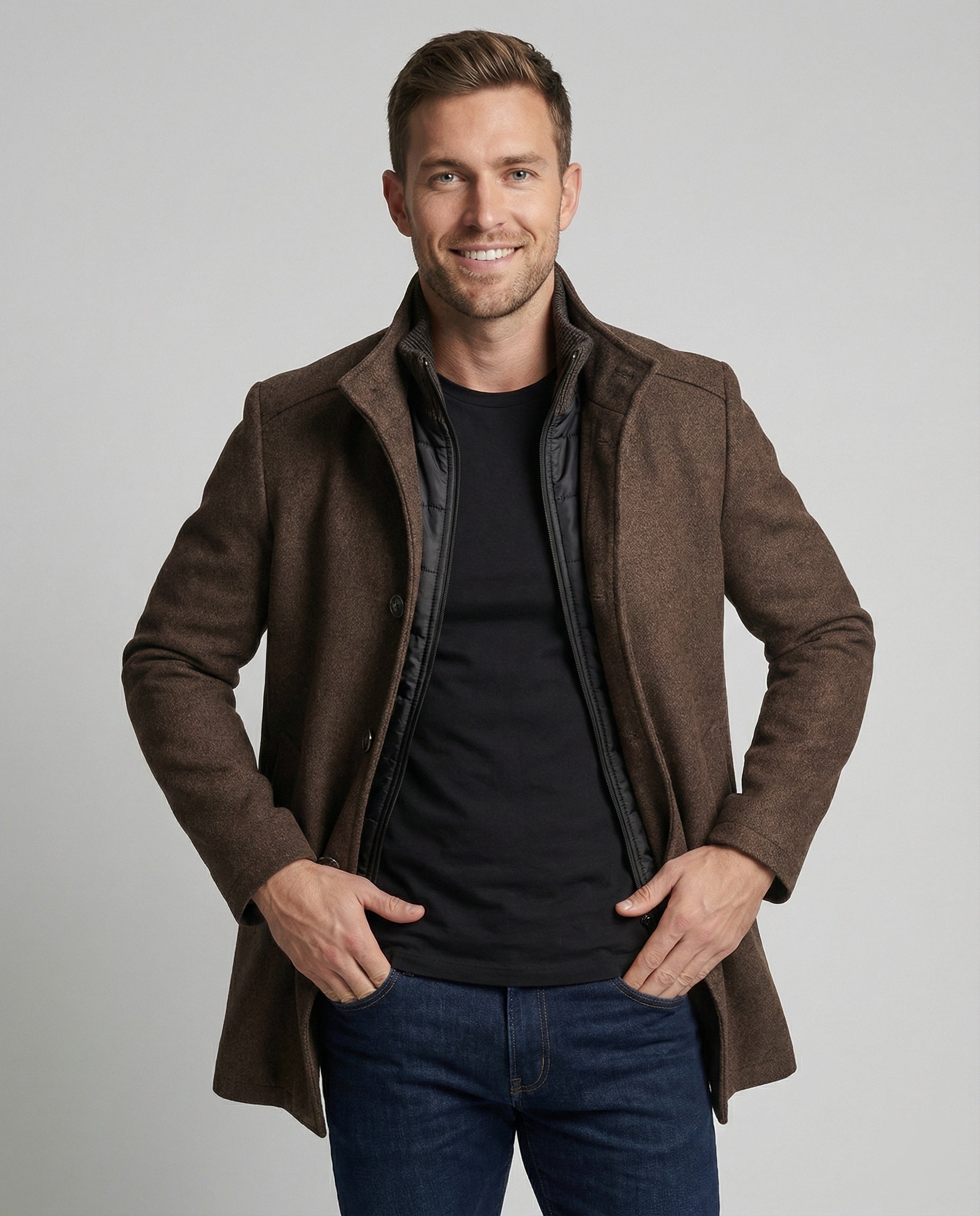Die verfeinerte und luxuriöse Jacke mit Weste