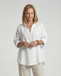 Leinenbluse Damen mit Knopfleiste