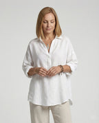 Leinenbluse Damen mit Knopfleiste