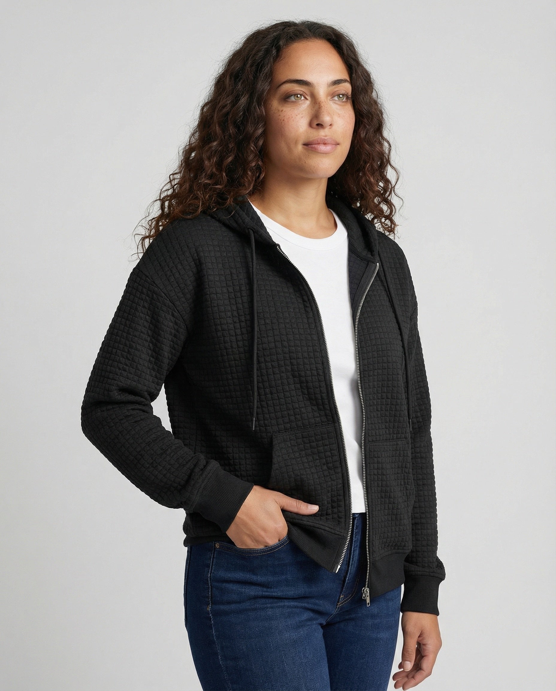 R&B | Damen Zip-Up Freizeit Hoodie