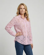 Damen Bluse Chiffon locker
