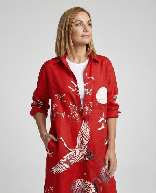 Damen Kaftan Kleid lang Seidenoptik