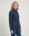 Damen Langarmhemd aus Denim