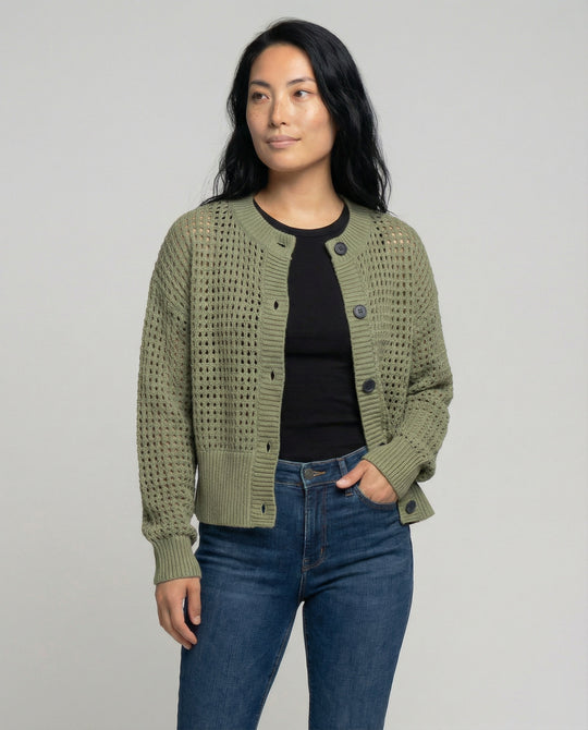 Damen luftiger Strickcardigan R&B