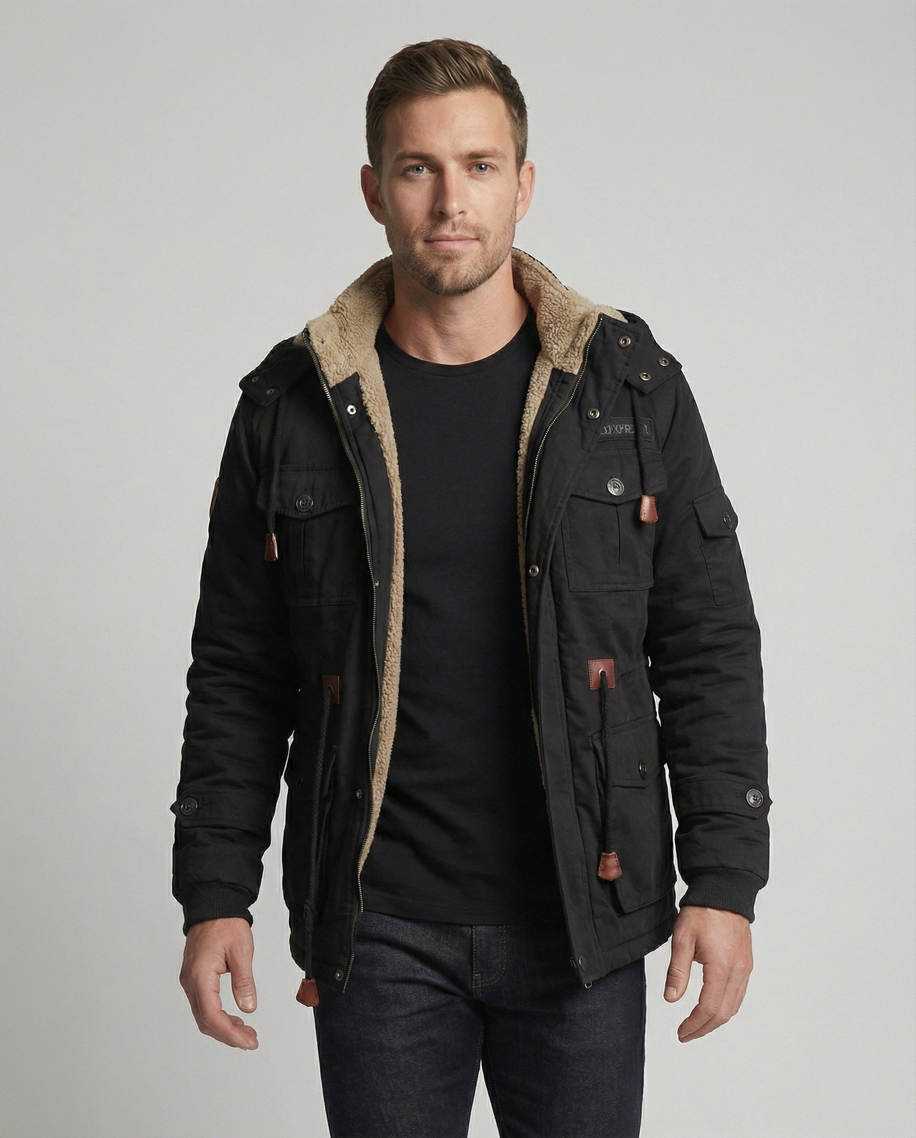 Warme Gefütterte Winterjacke