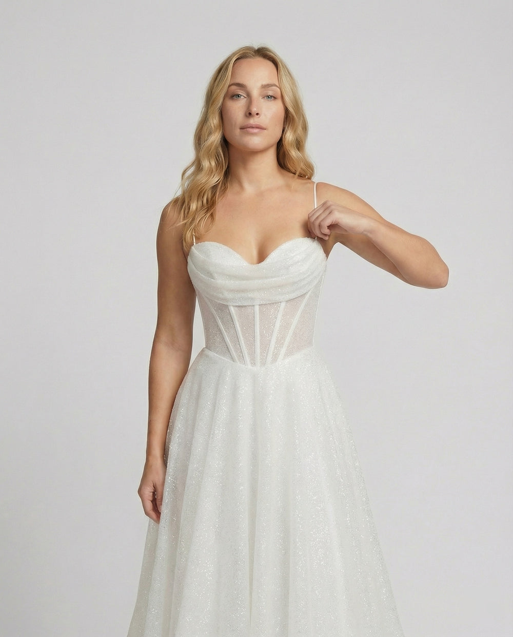 R&B | Glitter Ballkleid mit Schnürung