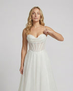 R&B | Glitter Ballkleid mit Schnürung