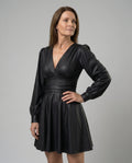 Damen Cocktailkleid Elegant Wickeloptik