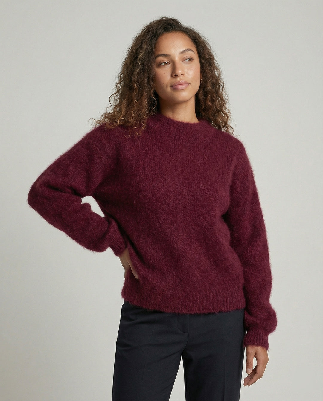 R&B | weicher Mohair Strickpullover