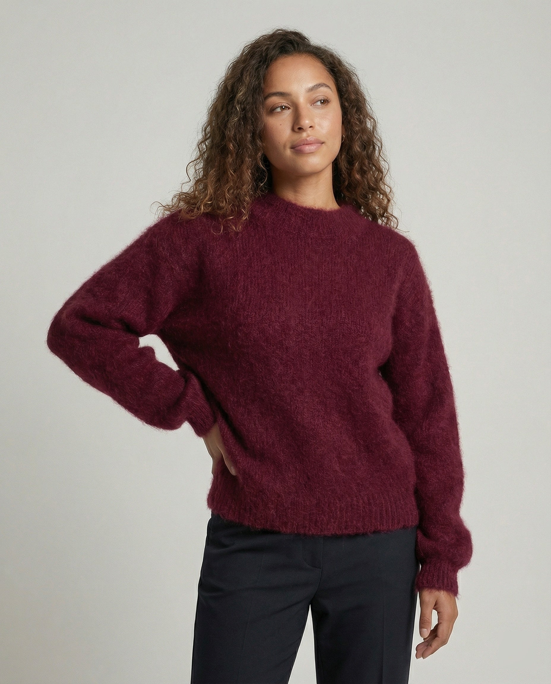 R&B | weicher Mohair Strickpullover