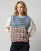 Damen Woll Strickjacke mit übergroßem Druck & Gemütlichem Design | R&B