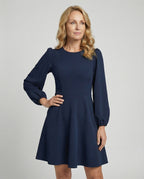 Skaterkleid Mit Ballonärmeln Damen