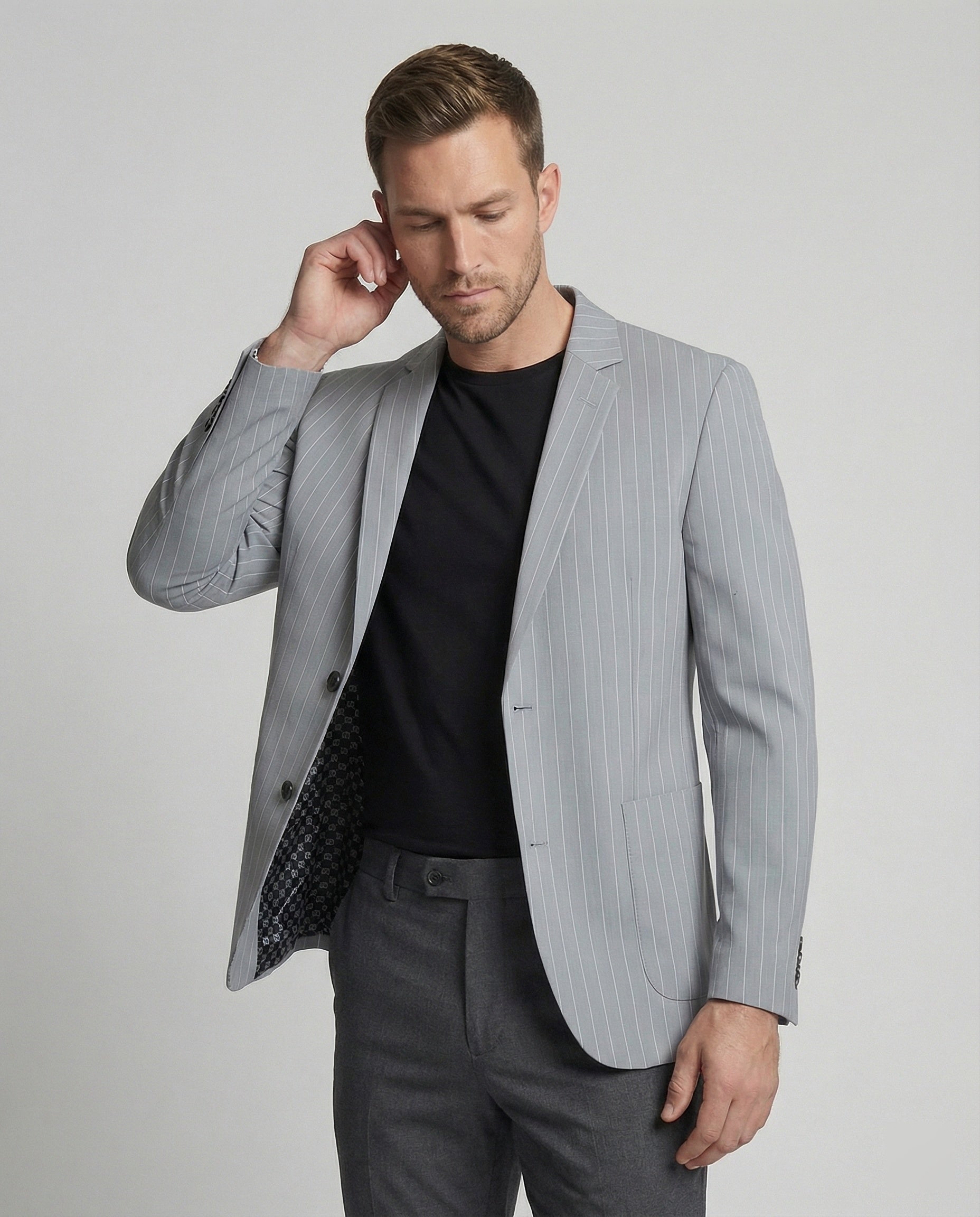 Herren Sakko Nadelstreifen slim