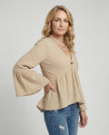 Bluse Damen Babydoll Baumwolle