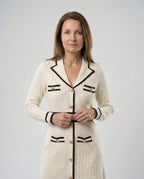 Strickkleid Mit Blazerkragen Damen