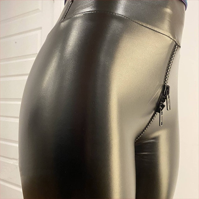 R&B | Matte hose mit Reißverschluss hinten