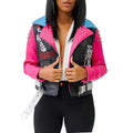 R&B | Sieh das Licht Fuchsia bedruckte Jacke