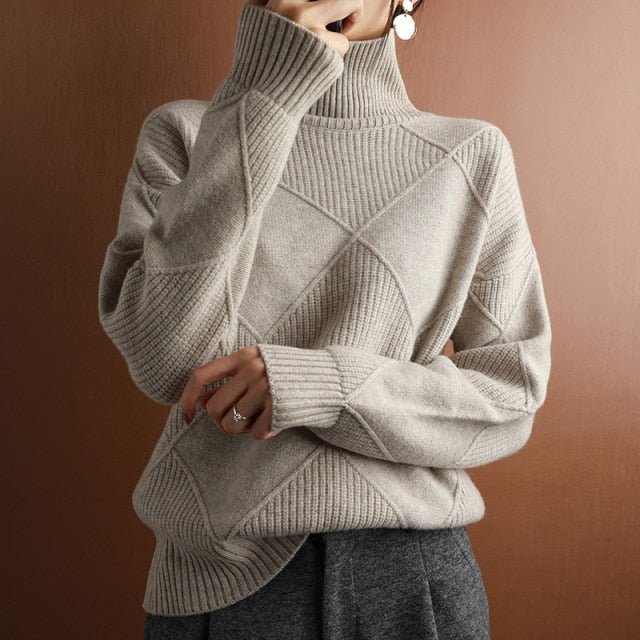 R&B - Stilvolle Pullover mit Rollkragen für Frauen