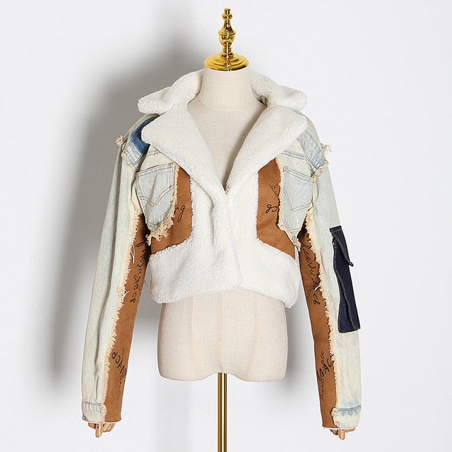 R&B | Got Caught Denim Crop Jacke