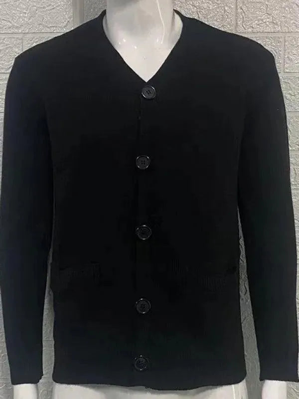 R&B | Ausschnitt Herren Strickjacke Pullover
