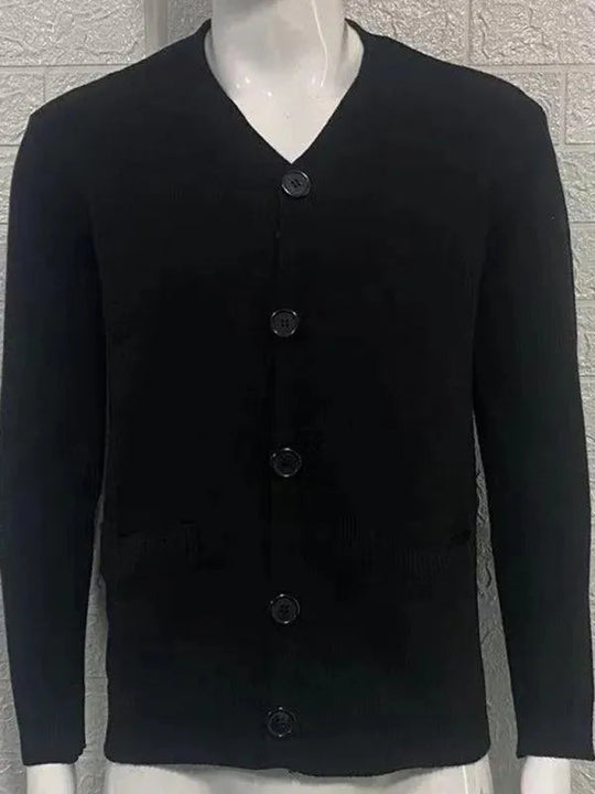 R&B | Ausschnitt Herren Strickjacke Pullover