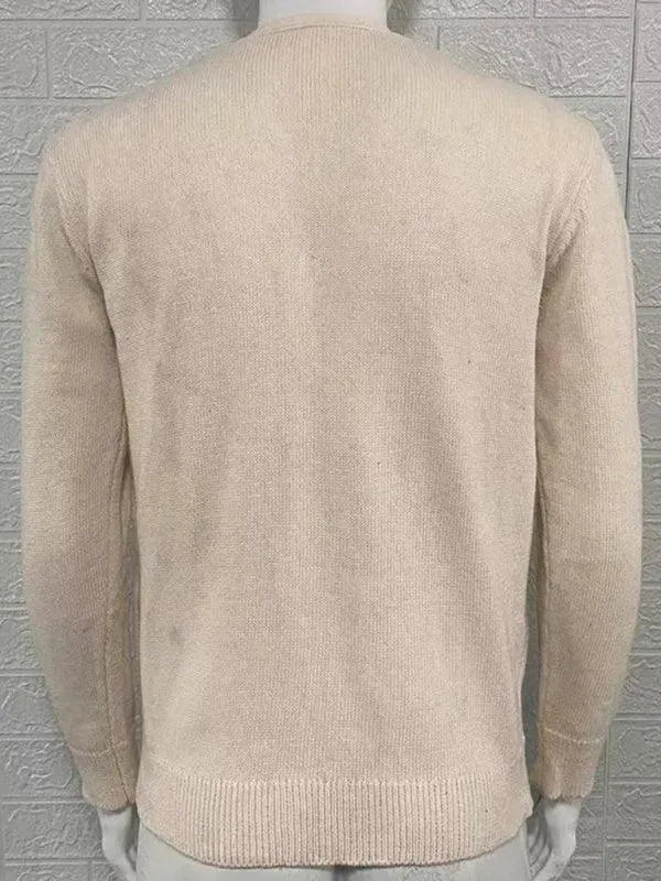 R&B | Ausschnitt Herren Strickjacke Pullover