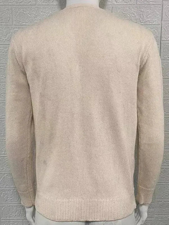 R&B | Ausschnitt Herren Strickjacke Pullover