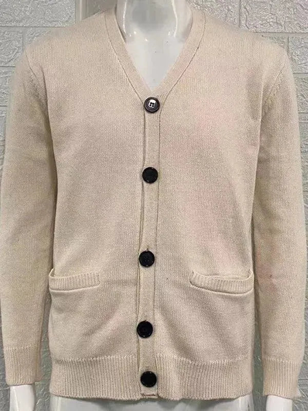R&B | Ausschnitt Herren Strickjacke Pullover