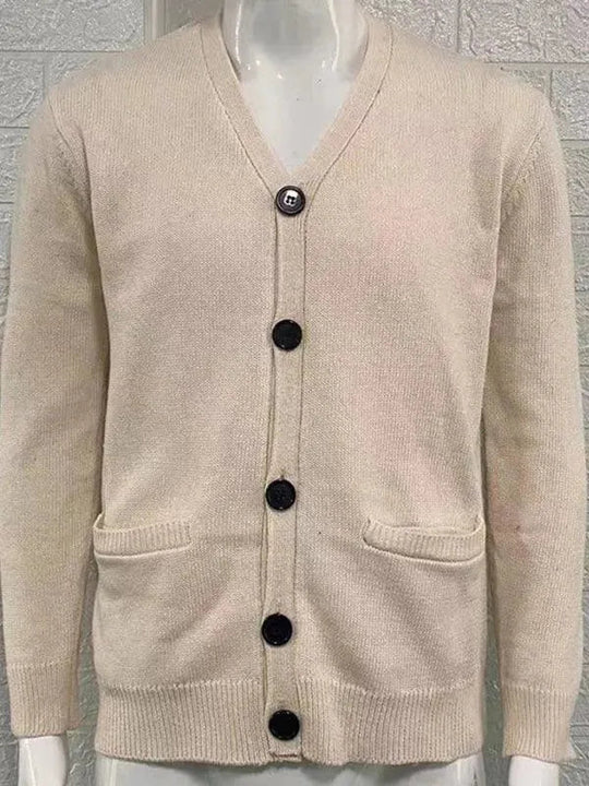 R&B | Ausschnitt Herren Strickjacke Pullover