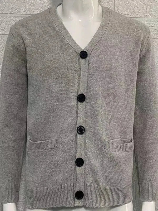 R&B | Ausschnitt Herren Strickjacke Pullover