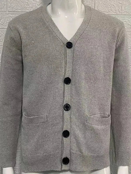 R&B | Ausschnitt Herren Strickjacke Pullover