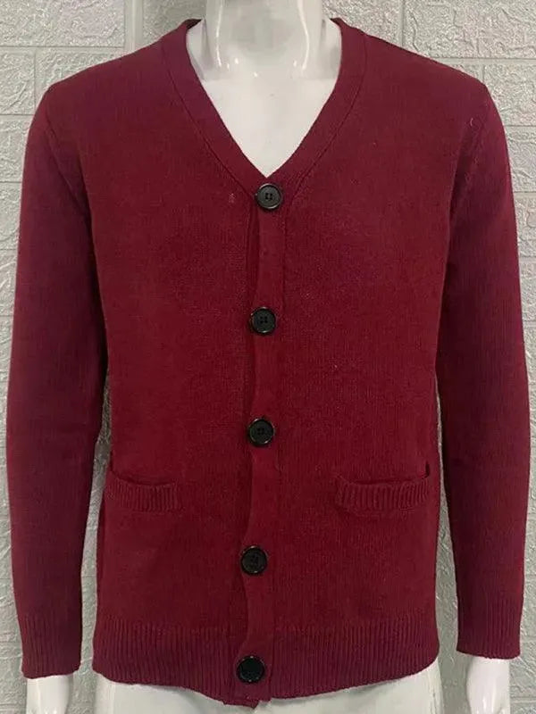 R&B | Ausschnitt Herren Strickjacke Pullover