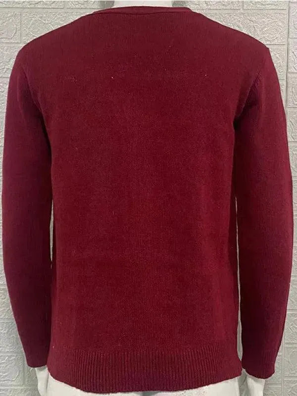 R&B | Ausschnitt Herren Strickjacke Pullover