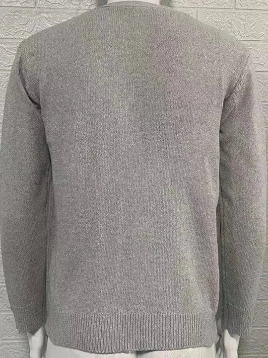 R&B | Ausschnitt Herren Strickjacke Pullover