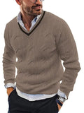 R&B | Ausschnitt Slim Fit Herren Pullover Sweatshirt