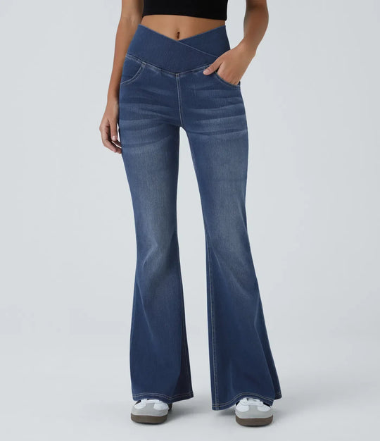 R&B | Hoch Taillierte, Ausgestellte Jeans