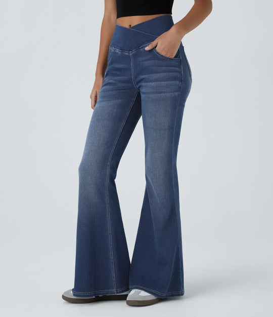 R&B | Hoch Taillierte, Ausgestellte Jeans