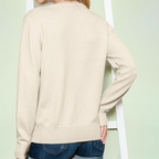 R&B | Strickcardigan Spitzenkante und Knopfleiste Eleganter Stil
